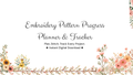 Embroidery Pattern Progress Planner & Tracker