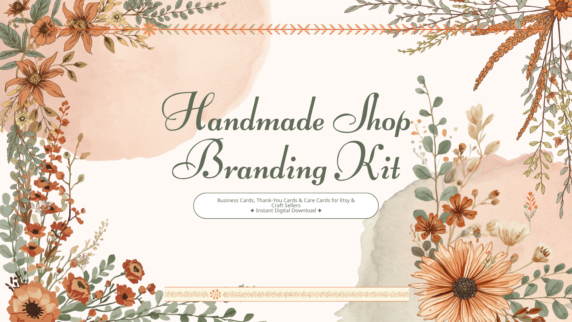 Handmade Shop Branding Kit for Etsy & Craft Sellers
